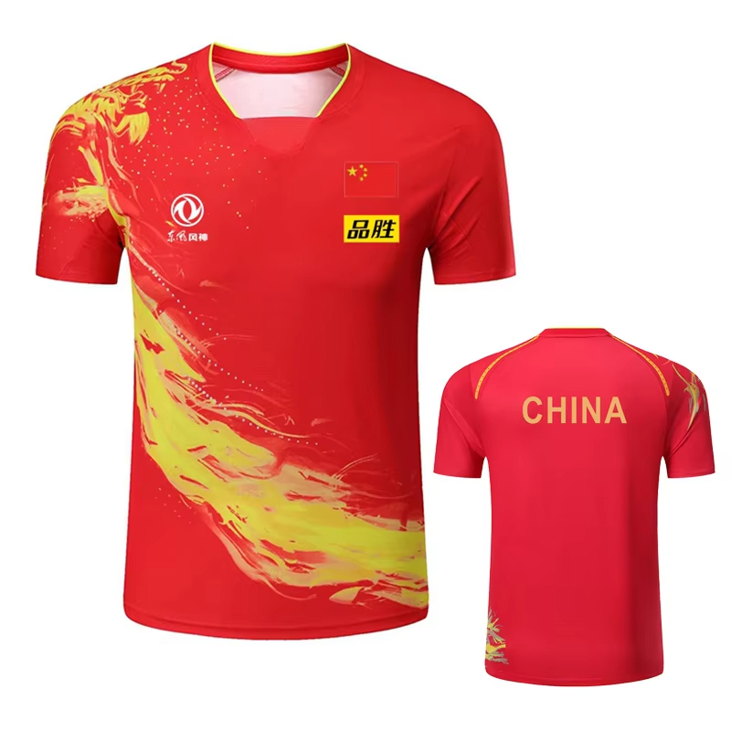 Футболка с принтом китайского  – обзор и цена Badminton China